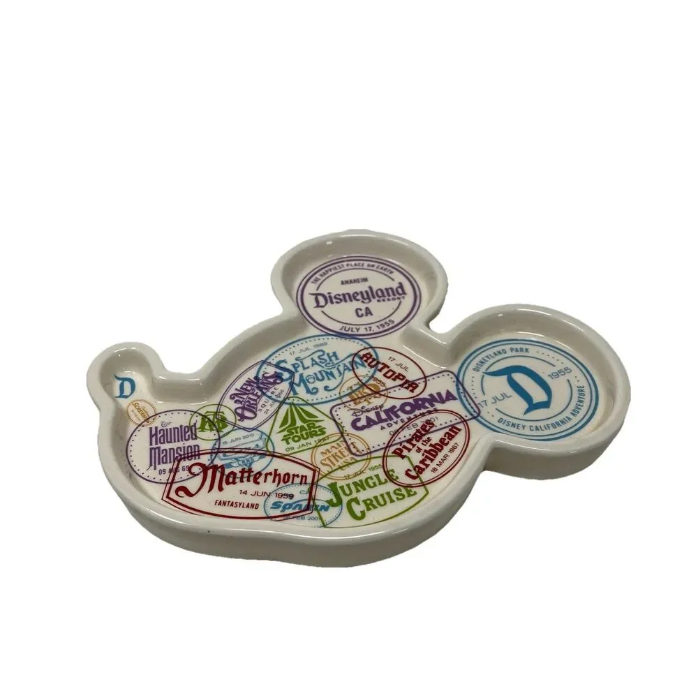 Disneyland Resort Mickey Mouse Ceramic Trinket Dish Catchall Haunted Mansion NEW